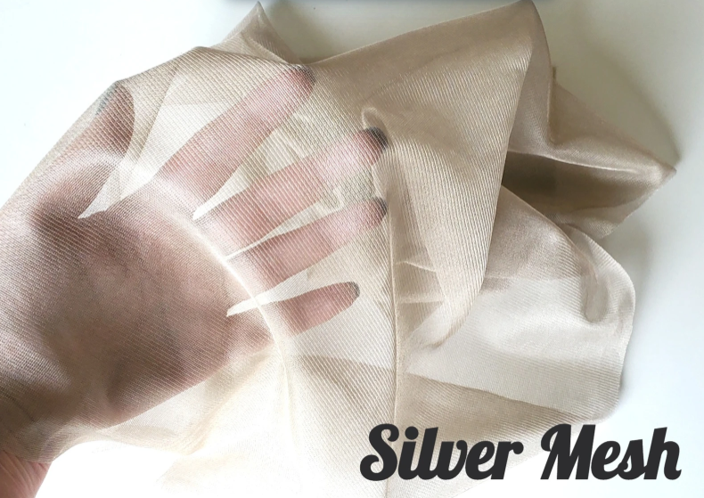 silver mesh fabric